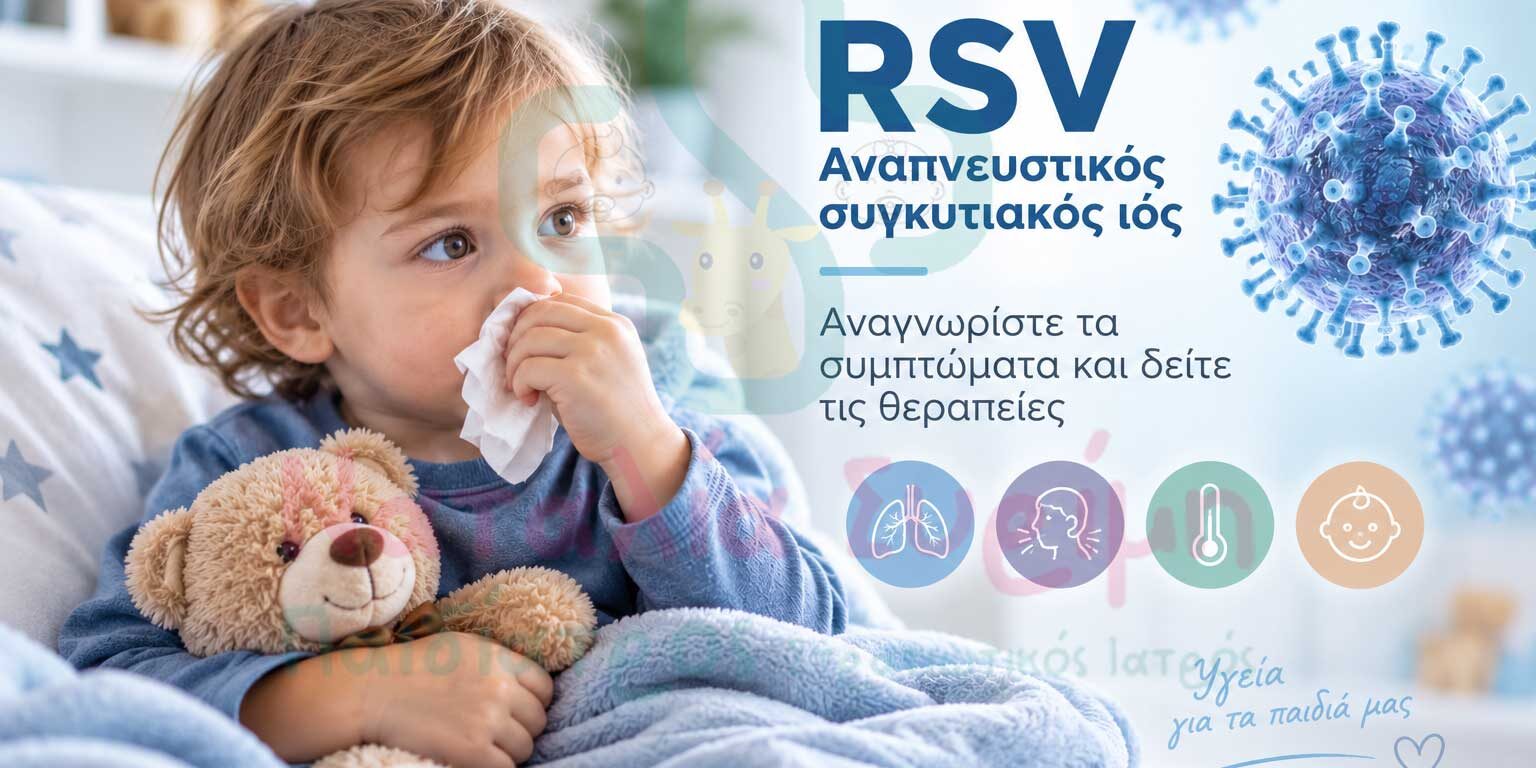 RSV στα παιδιά – συμπτώματα και αντιμετώπιση του αναπνευστικού συγκυτιακού ιού