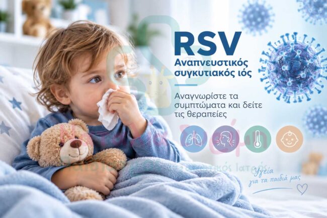 RSV στα παιδιά – συμπτώματα και αντιμετώπιση του αναπνευστικού συγκυτιακού ιού